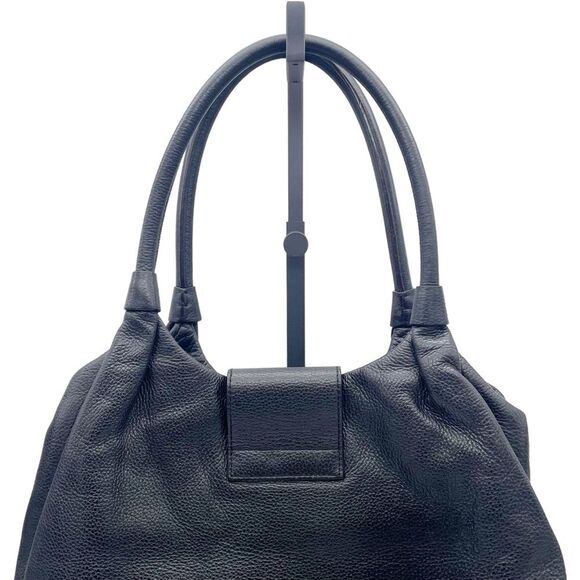 Kate Spade Bag Bexley Stevie Pebbled Black Leather Handbag Medium Slouchy Tote - Picture 6 of 16